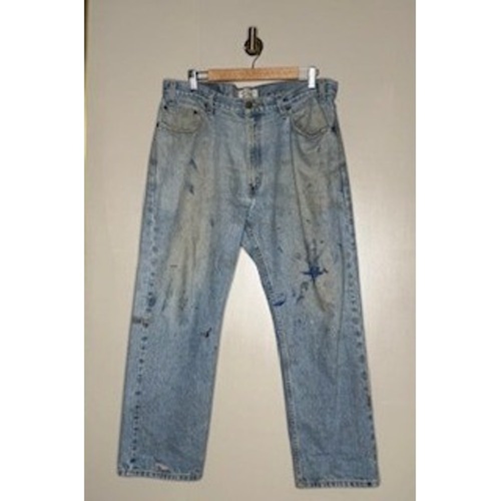 Vintage Levi Strauss‎ Signature Distressed Paint Splatter Jeans W36